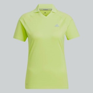 定価8,990円　新品　アディダス　ゴルフ　スキッパーシャツ　HB3600　黄緑　レディースOT