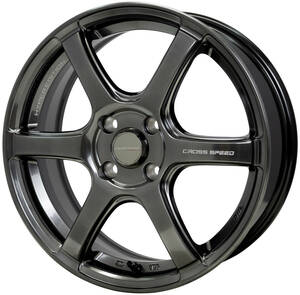 ★新作★16inch 6J+50 4H100 人気 クロススピードRS6 軽量6本スポーク 新品ホイール1台分 タイヤset可能 INSIGHT GRACE FREED SPIKE FIT GM