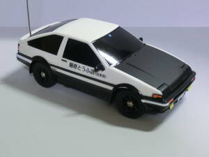 AE86トレノ　イニシャルD　ラジコン　ラジ・ブック　デジプロ操作　リトラ開閉・点灯　箱・説明書付き　頭文字D藤原拓海　09バンド