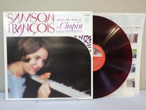 LP レコード 赤盤 SAMSON FRANCOIS サンソン フランソワ CHOPIN ショパン play the best of chopin ベスト オブ ショパン 【E+】 M3182W