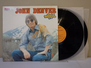 LP レコード 2枚組 JOHN DENVER ジョン デンバー Gold Deluxe ゴールド デラックス 【E+】 M2992X