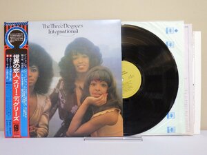 LP レコード 帯 THE THREE DEGREES スリー ディグリーズ INTERNATIONAL 世界の恋人 【E+】 M2980E