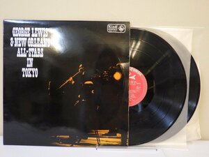 LP レコード 2枚組 ジョージ ルイス GEORGE LEWIS & NEW ORLEANS ALL STARS IN TOKYO 【E-】 M3041E