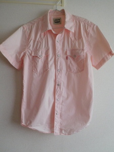 【Levi's 】リーバイス ピンク色シャツ　サイズS