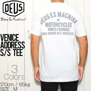 【送料無料】Deus Ex Machina デウス エクス マキナ VENICE ADDRESS S/S TEE 半袖Tシャツ DMW41808C　WHT　 Lサイズ