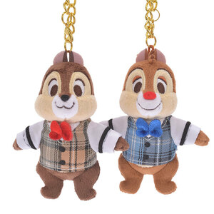 チップ＆デール ぬいぐるみキーホルダー・キーチェーン Chip＆Dale Autumn Collection　定価以下　売り切れ品　ディズニー