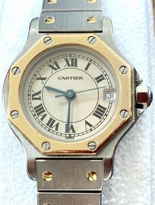 CARTIER カルティエSANTOS OCTAGON　サントスオクタゴンクォーツ（バックルロゴ無し）