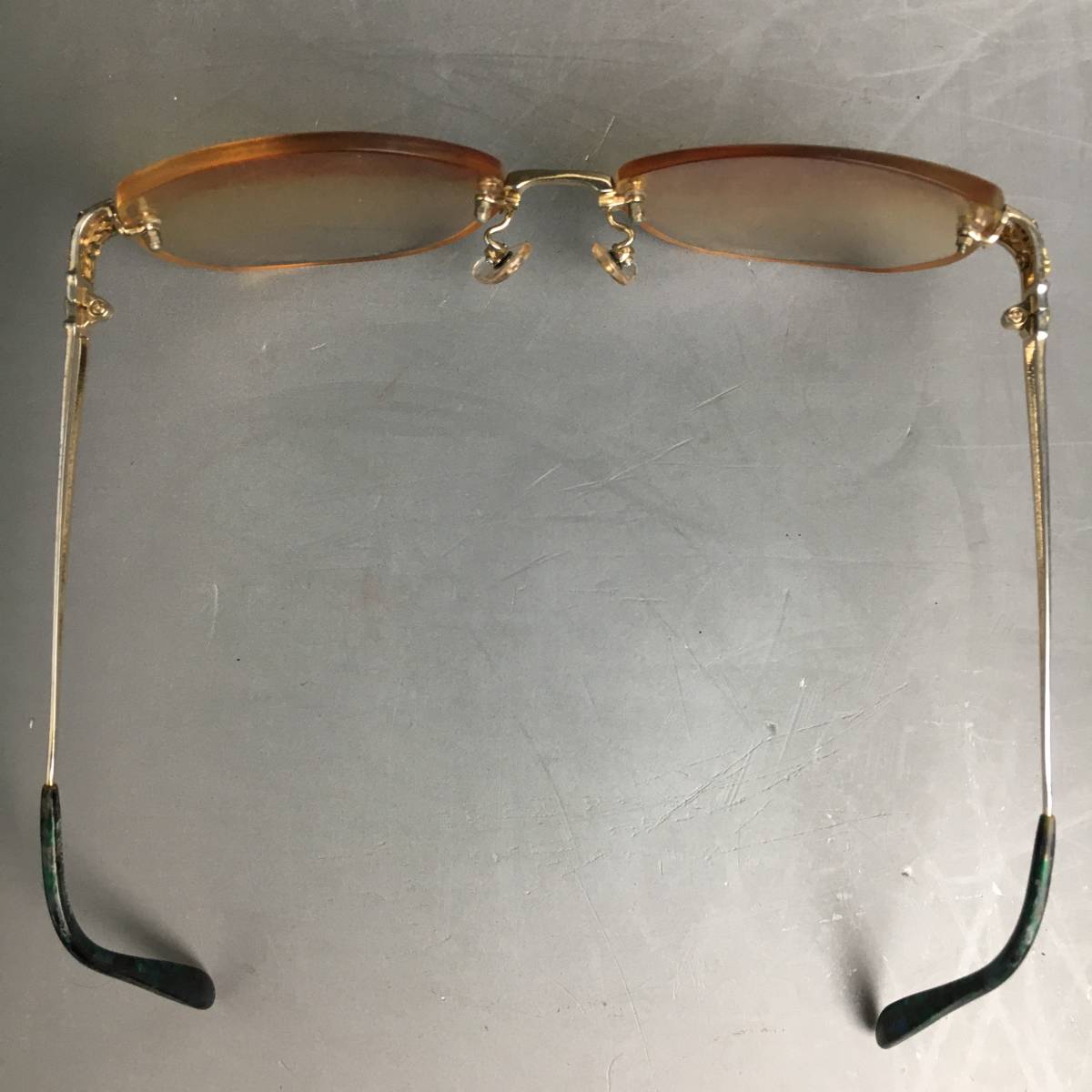 KI20/58 希少 CRESCENT VERT クレサンベール 眼鏡 CV-57 一部18K