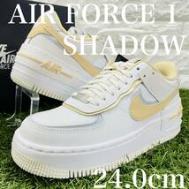 即決 ナイキ ウィメンズ エア フォース 1 シャドウ NIKE W AIR FORCE 1 SHADOW AF1 レディース 24.0cm 送料込み DV7449-100_画像1