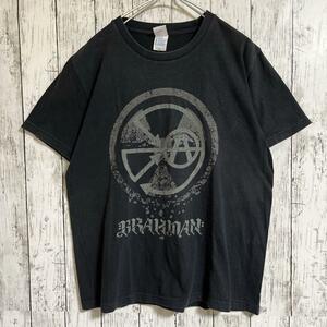 BRAHMAN ブラフマン バンドTシャツ バンT ミュージックTシャツ 黒 ブラック L 両面プリント 古着 非戦非核 HTK1433