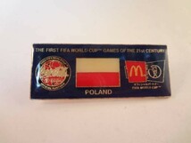 ワールドカップ コーラ マクドナルド ピンバッジ ポーランド_画像1