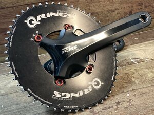 FR907 シマノ SHIMANO 105 FC-5800 クランクセット 170mm 52×36t ROTOR Q-RINGS 黒 ※歯に摩耗あり