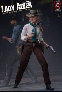 * новый товар 1/6 женщина action фигурка kau девушка Western 2 шт . ружье Schott gun вестерн SWTOYS