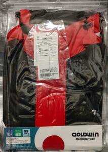 * new goods GOLDWIN compact rainsuit L size top and bottom set Gbekta-3 regular price 14,080 jpy black × red rainwear 