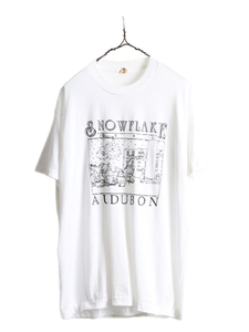 90s USA製 ■ アート イラスト プリント Tシャツ ( メンズ XL 小さめ L 程) 90年代 オールド シングルステッチ キャラクター SCREEN STARS