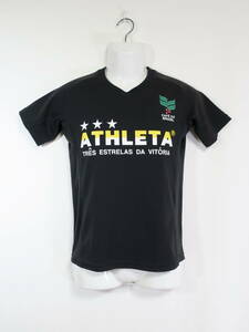 アスレタ ATHLETA プラクティスシャツ S 送料無料 フットサル サッカー トレーニングウェア ユニフォーム シャツ 黒 ブラック
