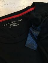 Tommy Hilfiger トミーヒルフィガー コットン半袖Tシャツ Tシャツ 胸ロゴ メンズXXL 大きめ 黒 良品綺麗_画像10