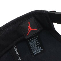 廃盤 新品★オールブラック エアジョーダン ストレートキャップ 黒色★帽子 AIR JORDAN ジャンプマン 完売 レアカラー フラット ナイキ_画像10