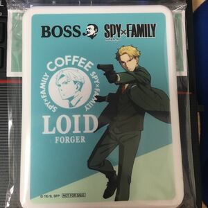 ☆雑貨アニメ「SPY×FAMILYスパイファミリー ロイドフォージャー折りたたみ式ランチボックス 」ボスコーヒーおまけグッズ景品サントリー勝