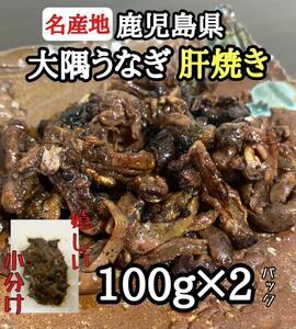 絶品 珍味◎【大隅うなぎ】肝焼き 100g×2 おつまみ 鰻蒲焼 スルメ好きに a