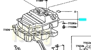 【トヨタ純正新品】TOYOTA 未使用品 ★超希少品★ ランクル100 フューエルタンク UZJ100 燃料タンク 2002/8-2007/7