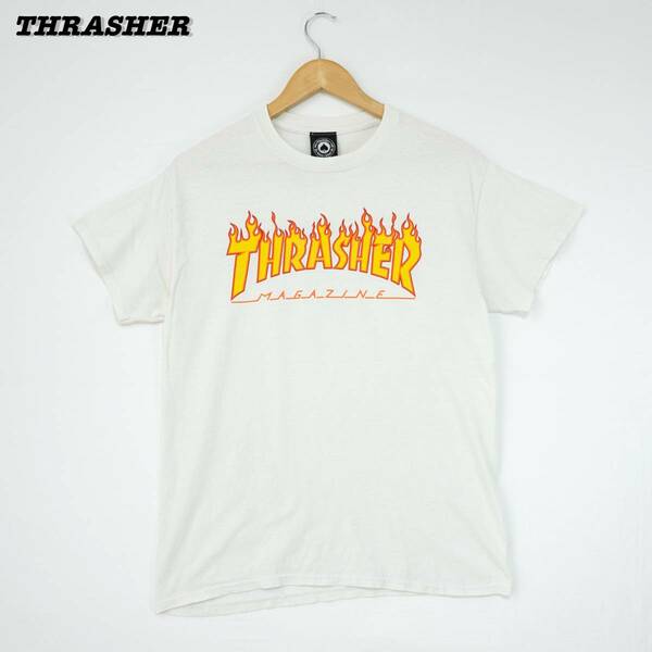 THRASHER MAGAZINE T-Shirts M T203 スラッシャー マガジン フレーム Tシャツ