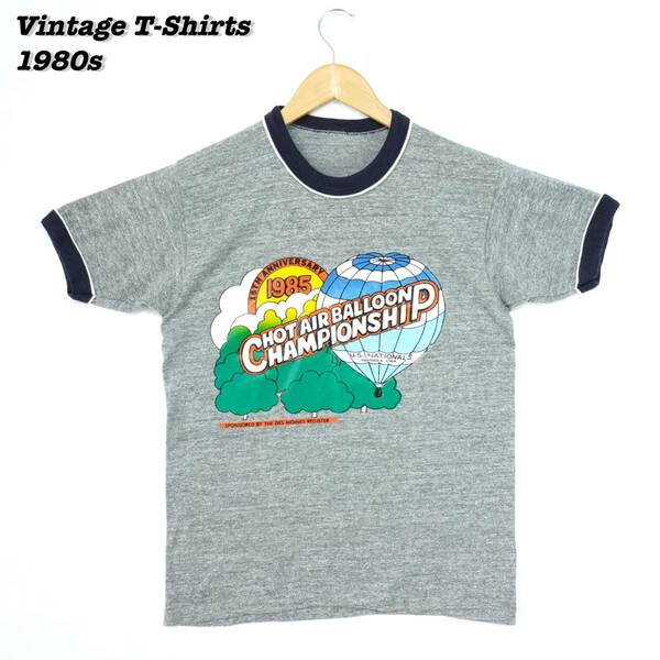 HOT AIR BALLOON Vintage T-Shirts 1980s L T224 ヴィンテージ Tシャツ リンガーTシャツ 1980年代 アメリカ製