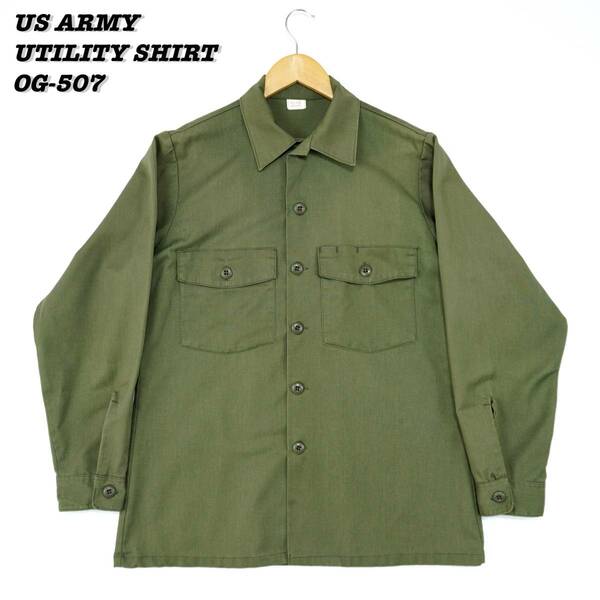 US ARMY UTILITY SHIRT OG-507 1987s SHIRT23178 Vintage アメリカ軍 ユーティリティーシャツ 1980年代 アメリカ製 ヴィンテージ