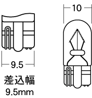 M＆H バイク ウィンカー・テール球 L709H 12v ウエッジ中 ホワイトLED L709H WH_画像2