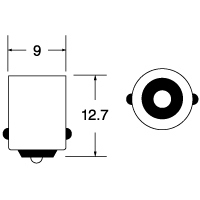 KOITO(コイト) バイク メーター球 1256 12V3.4W BA9s クリア_画像2