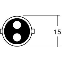 M＆H バイク ウィンカー・テール球 12V23/8W HD BAY15D 1P3410H_画像2