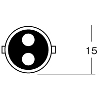 M＆H バイク ウィンカー・テール球 12V18/5W BAY15D 1P3404_画像2