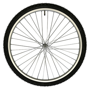 自転車 完組ホイール 前輪リム 完組み 26×1.75 アルミリム(36H)
