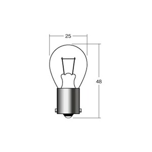 M＆H バイク ウィンカー・テール球 B3103OR 12V21W BA15S オレンジ B-3103 OR