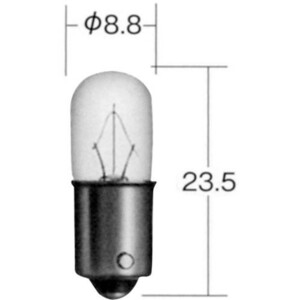KOITO(コイト) バイク ウィンカー・テール球 1285 12V4W BA9s クリア