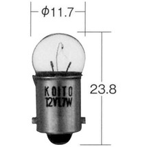 KOITO(コイト) バイク メーター球 1256 12V3.4W BA9s クリア_画像1