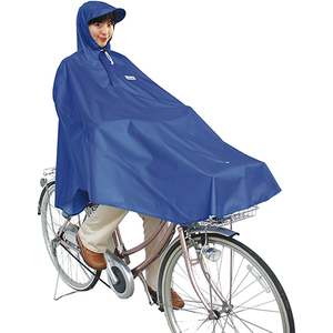 MARUTO( maru to) bicycle rainwear self rotation car shop. poncho blue D-3POOK