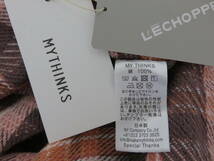 送料無料 定価3.3万 新品 MYTHINKS カットオフ ネルシャツ M 日本製 マイシンクス チェック 半袖 シャツ MY THINKS_画像8