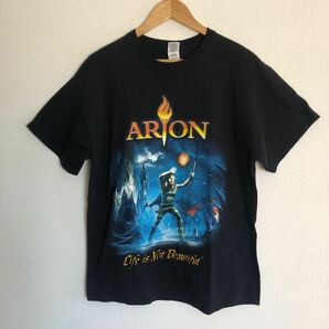 【古着】ARION 半袖Tシャツ ブラック　Lサイズ　GILDAN US