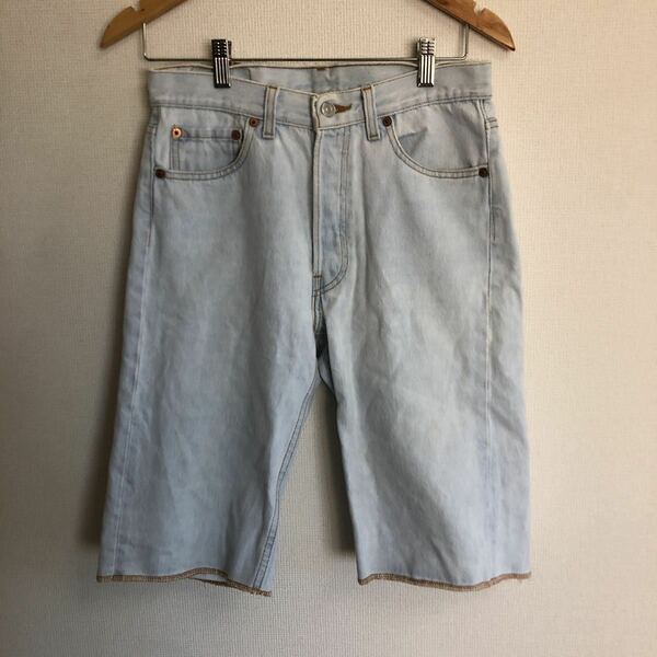 リーバイス 90s USA製 501 カットオフ デニムショートパンツ w29 Levi's ボタンフライ メンズ 古着