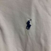 【古着】polo by Ralph Lauren 半袖ポロシャツ　ホワイト　xsサイズ　ラルフ_画像4
