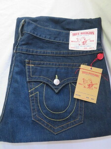 ☆米国製 新品 タグ付き 大きい W44 TRUE RELIGION トゥルーレリジョン BILLY ブーツカット デニムパンツ フレア ジーンズ MADE IN USA☆