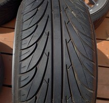 粗メッシュ 7.5J ＋40 4穴 100 185/35R17 ナンカン NS-Ⅱ 4本 中古 メーカー不明 深リム_画像10