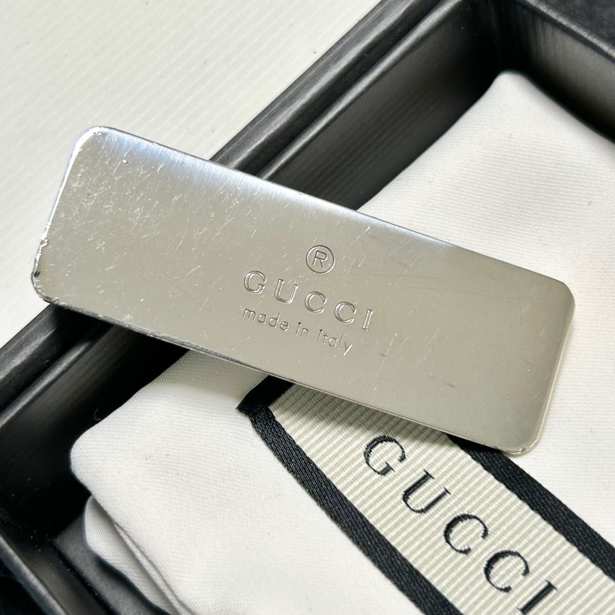 美品 GUCCI マネークリップ シルバー925