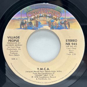 【DISCO CLASSIC】USオリジナル 7インチ VILLAGE PEOPLE Y.M.C.A. / The Women ('78 Casablanca) ヴィレッジ・ピープル 45RPM.