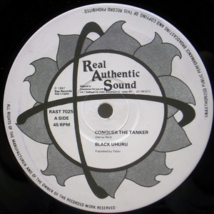 良品!! UK 12インチ BLACK UHURU Conquer The Tanker / Reggae With You ('87 Real Authentic Sound) インストver. 収録 ブラック・ウフル