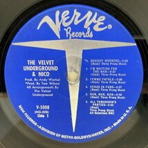 激レア【MONO モノラル】 USオリジナル VELVET UNDERGROUND & NICO ('67 Verve) ヴェルヴェット・アンダーグラウンド 1st デビュー作_画像4