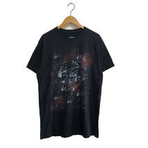 USA 古着 半袖 Tシャツ STARWARS ブラック 黒 メンズLサイズ スターウォーズ スターシップ 映画 古着卸 激安 品番BA1101_画像1