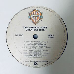 【LP】ジャケ無　レコードのみ THE ASSOCIATION/GREATEST HITS WS1767 soft rock