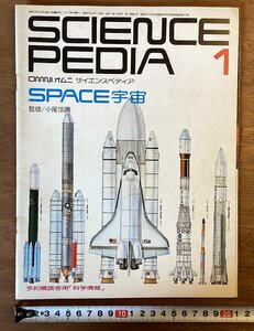 BB-5831■送料込■SCIENCEPEDIA1 サイエンスペディア オムニ 付録 月刊 宇宙 惑星 衛星 月旅行 写真 冊子 印刷物 昭和57年8月/くOKら